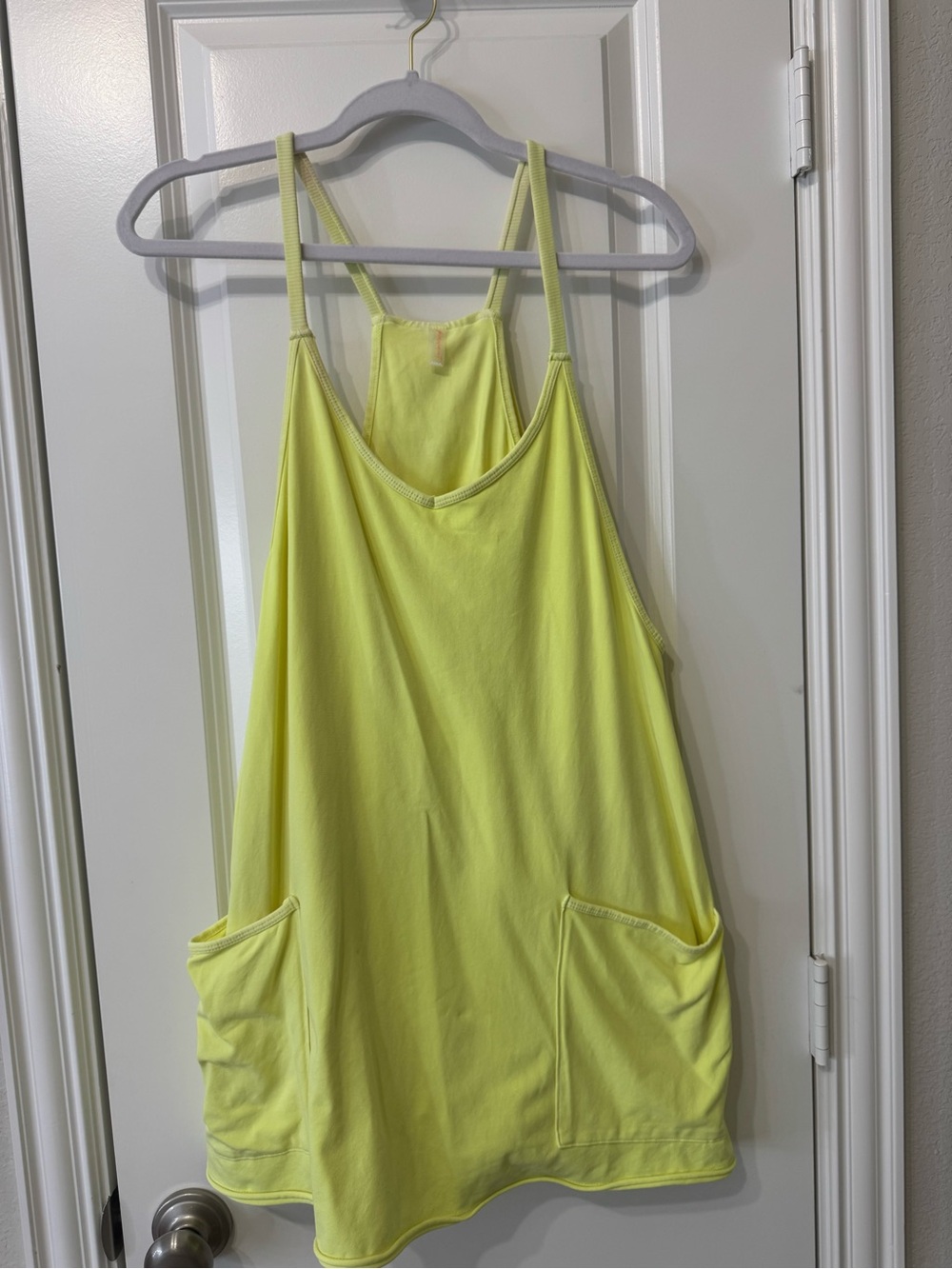 FP Movement by Free People Neon Yellow Hotshot Mini Dress